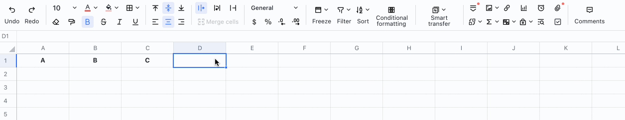 CONCATENATE function for Sheets image.
