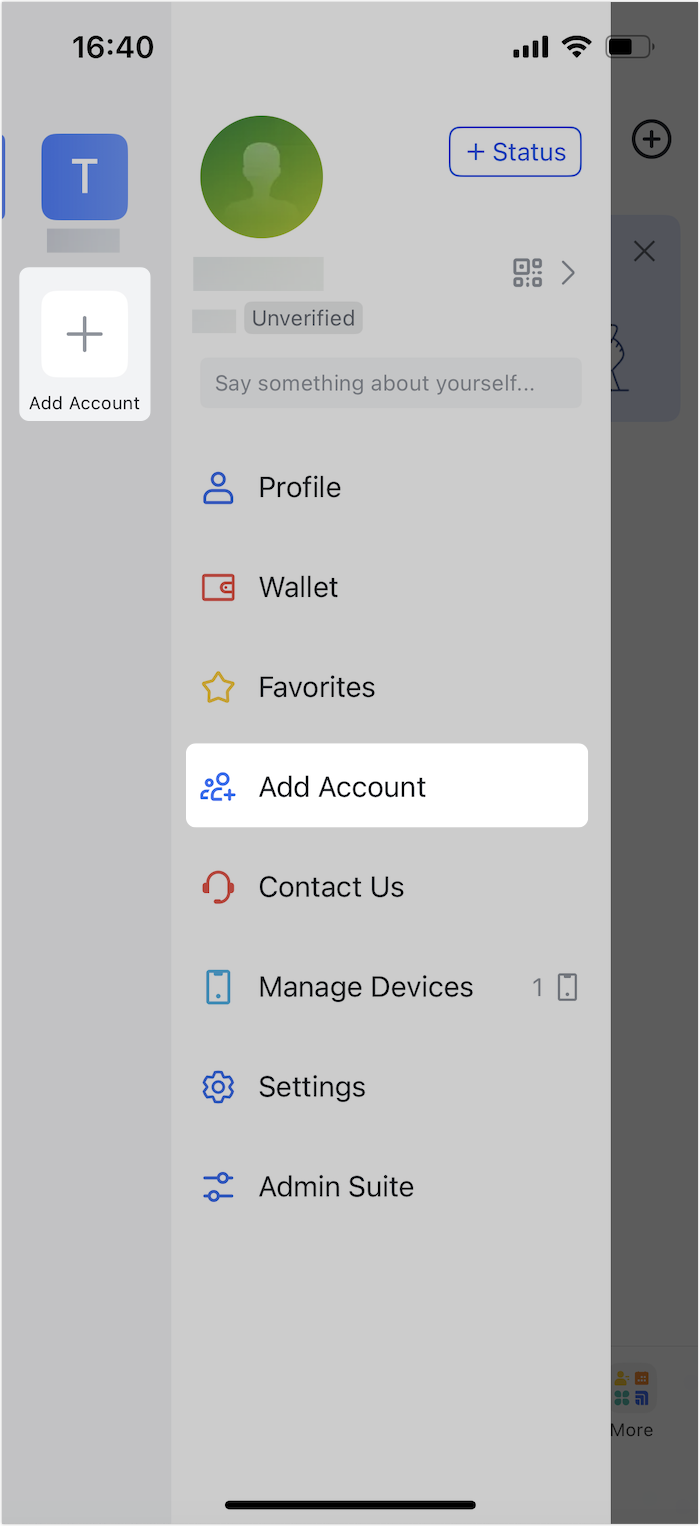 Sign up for an account