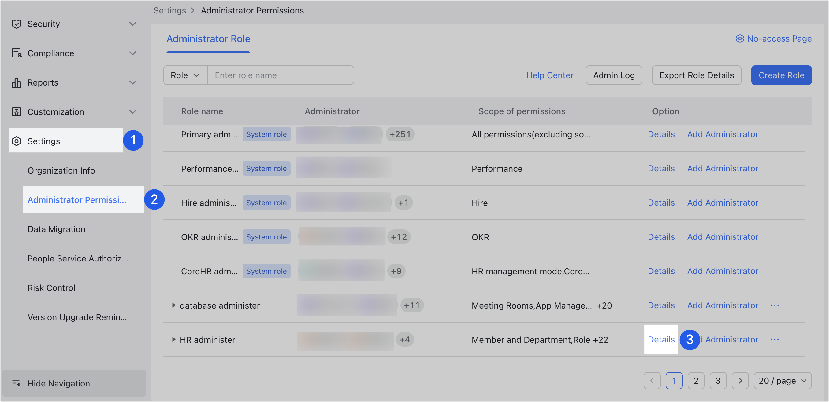 Admin | Set up video meeting management permissions for administrators