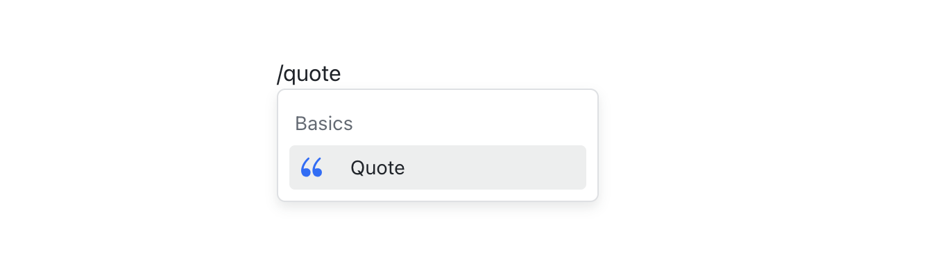 Use quotes in Docs