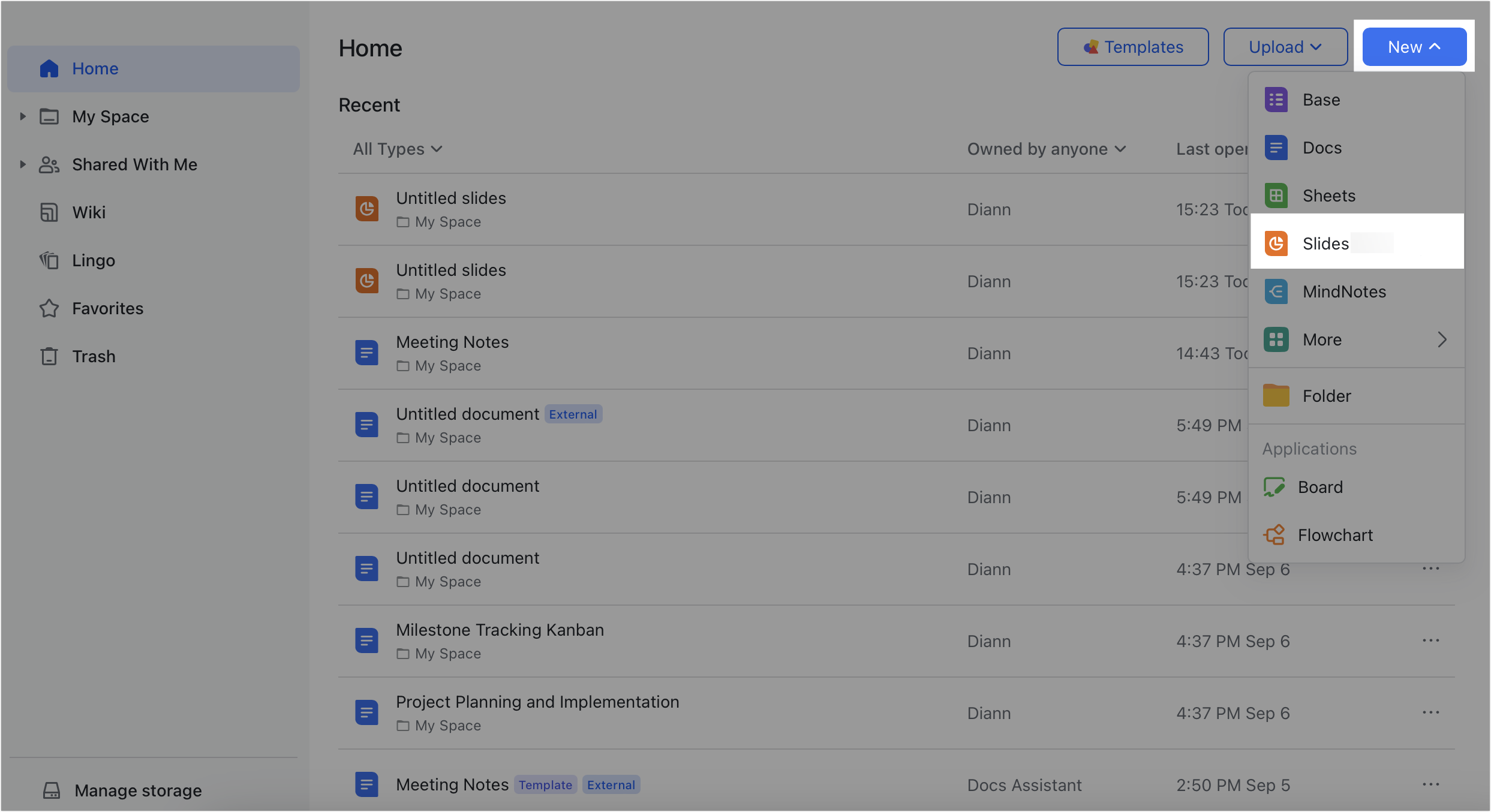 Get started with Feishu Slides