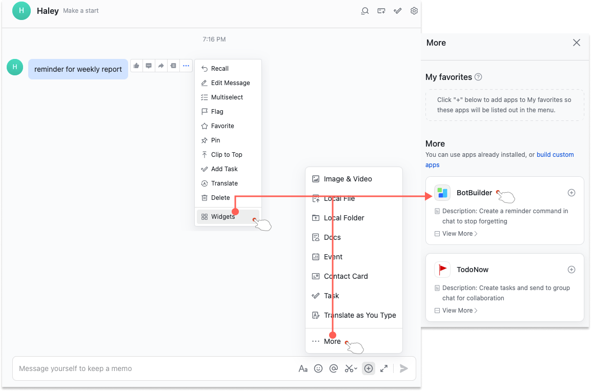Use bot commands