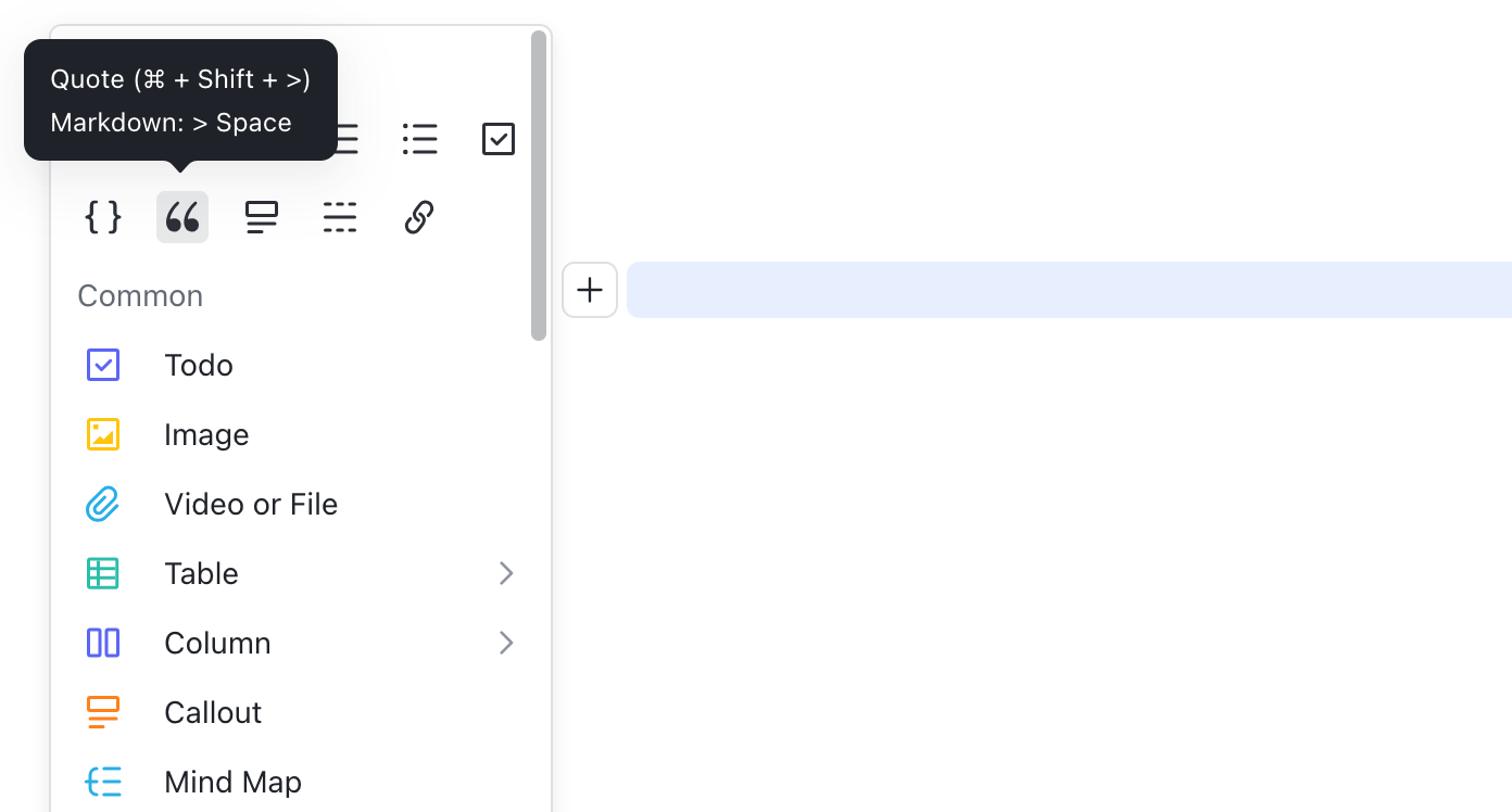 Use quotes in Docs